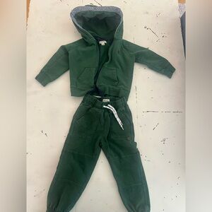 Hatley Green Kids Sweatpants & Hoodie Set